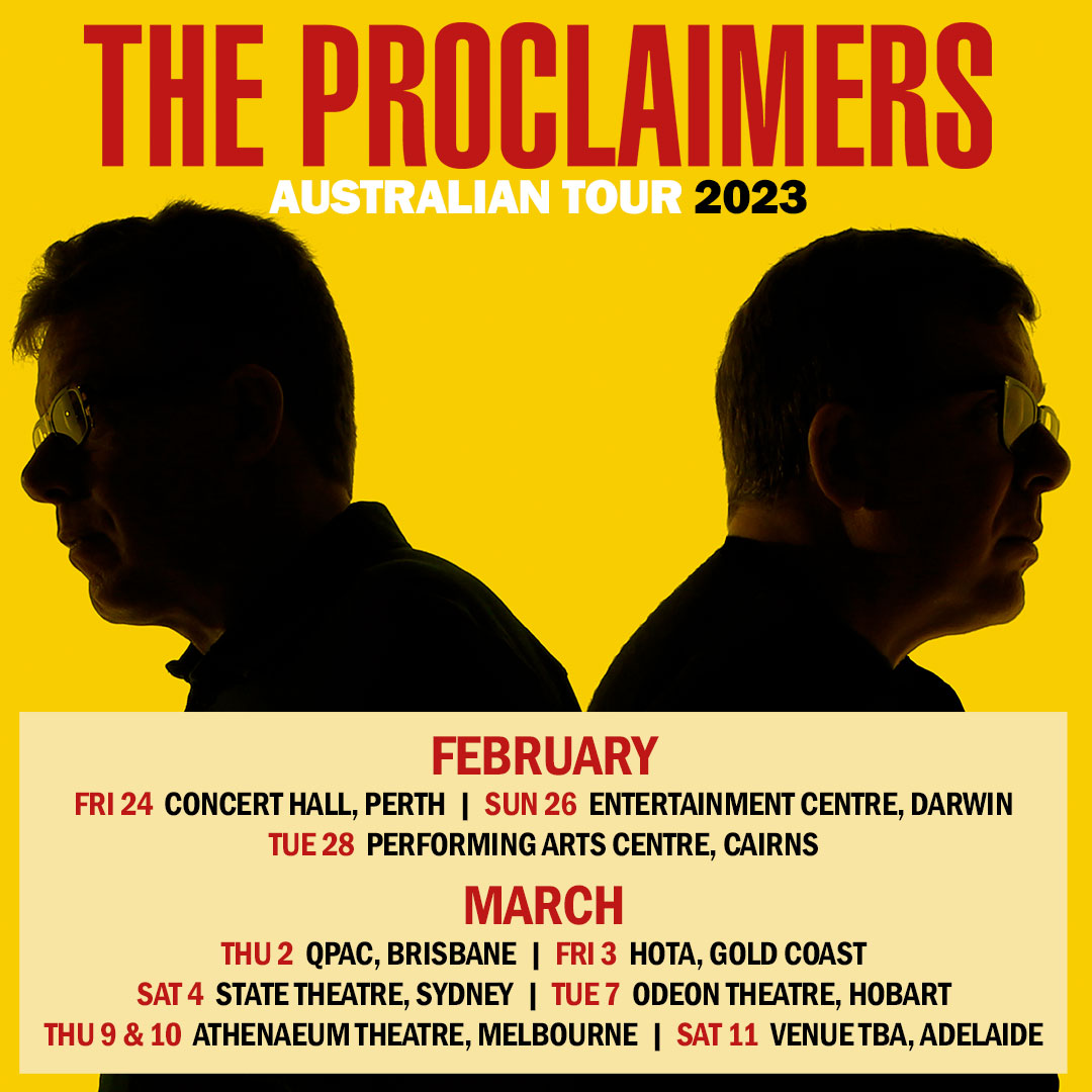 proclaimers tour 2023 australia