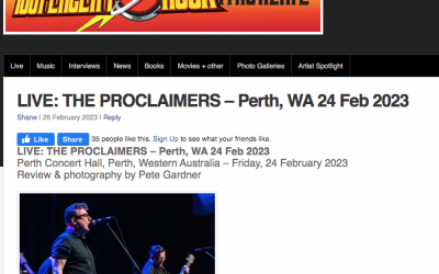 Perth Concert Hall –  100 Percent Rock Review