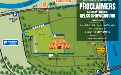 Kelso Site Map for Saturday 10th June